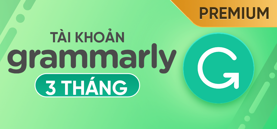 Grammarly Premium (AI) 3 Tháng - Tài khoản
